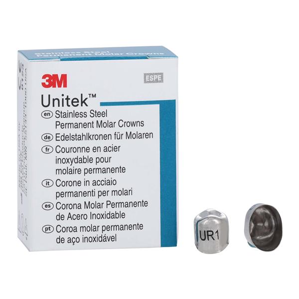 3M Solventum 900521 Unitek Crowns Stainless Steel 1st Permanent Bicuspid #1 Upper Right 5/Bx 3M Solventum 900521 Unitek Crowns Stainless Steel 1st Permanent Bicuspid #1 Upper Right 5/Bx